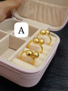 Bundara Acc-005 Sz fleksible Cincin titanium boba flexible berlapis emas