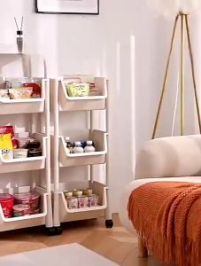 Salvo Rak Susun Serbaguna Rak Penyimpanan Rak Kamar Tidur Rak Buku Rak Troli Rak Dapur