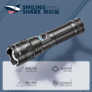 High-Intensity Outdoor Aluminum Alloy Rechargeable Waterproof Flashlight Portable Powerful Home Lighting Detachable Beam Adjustable