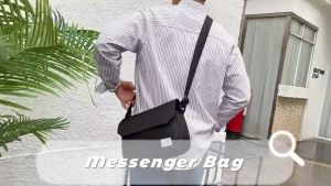 (Ship in12hrs)Crossbody Bag Messenger Bag for Men women Outdoor Leisure Sling Shoulder Bag laptop backpack waterproof Multi-pocket Canvas Bag