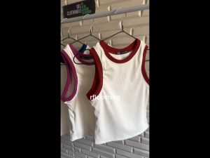 Racerback Combi Crop Top – Ribbed Knit | Korean Style Sleeveless Tank Top | Free Size (XS-M) | Casual & Minimalist OOTD