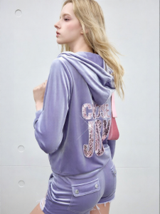 Juicy Couture | Shiny Velvet Sparkle Embroidered Jacket