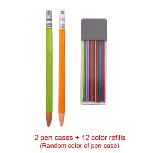 12Pcs Tailors Sewing Marker Pencil Chalk Refills Reusable Color Non Cutting Replaceable Pen Core DIY Craft Sewing Accessories