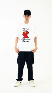 TENDENCIES Tshirt Oversized Good Morning Elmo White