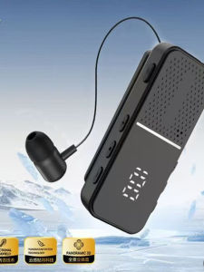 Business Dual Microphone Noise Reduction Bluetooth Earphone Clip-On 2025 New Model Long Battery Life for Driving And Cycling