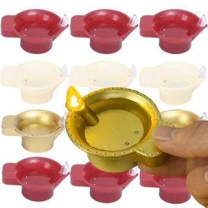 Cảm biến nước nến LED không lửa ánh sáng Diwali diya đèn trà sáng tạo nổi trên mặt nước trang trí đám cưới Lễ hội đèn dầu truyền thống Ấn Độ