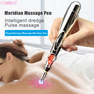 Cammuo Electronic Acupuncture Pen Electric Meridians Laser Therapy Heal Massage Pen Meridian Energy Pen Relief Pain Tools
