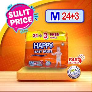 Happy Baby Pants Diapers Medium 24’s (+3 free)