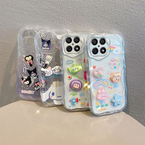 Cinnamon Dog Casing Honor X8a X8 X6 5G New Cute Cartoon Fashion Kurome Strawberry Bear 3D Doll Phone Case Anti-fall Shockproof Soft Back Cover 2025