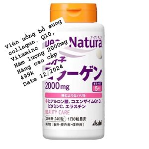 [Hàng Nhật date 12/2024 hàm lượng 2000mg] Viên Collagen bổ sung vitaminc q10 Dear Natura cao cấp nội địa Nhật