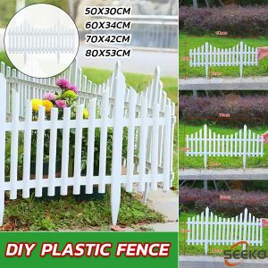 Seeko White Fence Yard Home Garden Decoration Strong Outdoor Fence Gardening Fitment