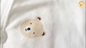 Áo dài sơ sinh hoạt tiết bé trai bé gái chất liệu PEPTIT kháng khuẩn cho bé