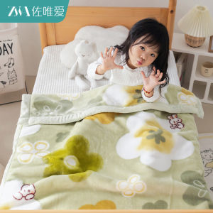 Thickened Fleece Winter Blanket Childrens Nap Blanket Nursery Primary School Student Fleece Cover Blanket Animal Pattern