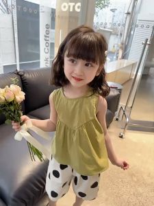 🌈พร้อมส่งในไทย🌈 ชุดเซ็ทเด็กผู้หญิงแฟชั่นลายจุด สุดน่ารัก (300)