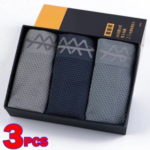 3ชิ้นกางเกงชั้นในบ็อกเซอร์สำหรับผู้ชายกางเกงในแม่เหล็กมหัศจรรย์ระบายอากาศที่สะดวกสบายผ้าฝ้ายบริสุทธิ์ผู้ชายกางเกงบ็อกเซอร์ขาสั้นชุดชั้นในเซ็กซี่สำหรับผู้ชาย