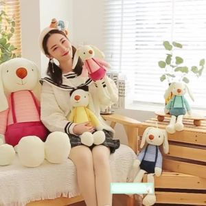 【Clitomk】ตุ๊กตากระต่ายหูยาว นุ่มสบาย น่ารักมาก หมอนตุ๊กตา ของเล่นตุ๊กตา