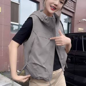 PAZHAOLANG | Oversized Hooded Workwear Vest Summer Design