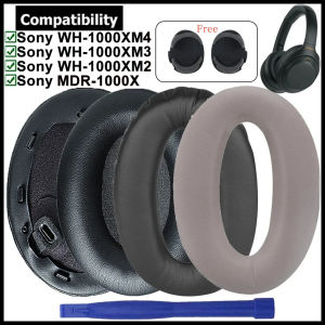 ยางหูฟัง Replacement Earpads Cushions For Sony WH-1000XM4 WH-1000XM3 WH-1000XM2 MDR-1000X เบาะรองหูฟังชุดหูฟังฟองน้ำอะไหล่เอียร์บัดซ่อมแซมอุปกรณ์เสริม WH1000XM4 WH 1000 XM4 XM3 XM2 Headphones WH1000XM3 WH1000XM2