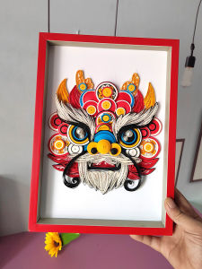 New Year Dragon Year Origami Frame Material Kit Set Student Beginner Handwork DIY Creative Production Paper Crafts Supplies