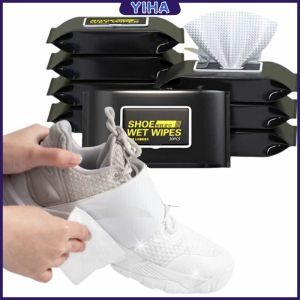 Yiha แผ่นเช็ดเคลือบเงารองเท้า ทิชชูเปียกเช็ด ขจัดสิ่งสกปรก เคลือบให้รอเท้าดูเงางาม Shoe wipes