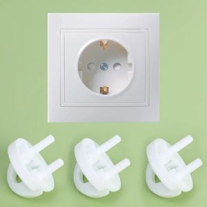 1-20Pcs Baby Safety Socket Covers Childrens Safety European Regulations Socket Cover Power Supply Safety Cover Power Socket