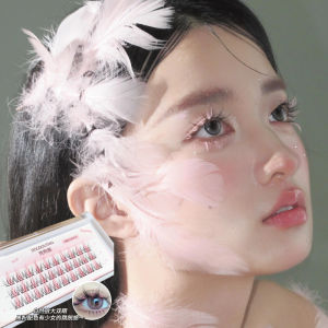 Beautiful God Coming ~ Pink Fake Eyelashes Bean Bag Simulation Feather Little Swan Creative Imitation Makeup Photography Atmosphere Salute