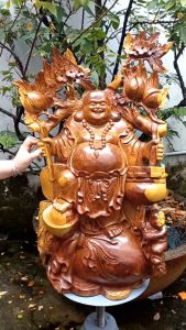 Phật Di Lặc Đẹp - Quà Tặng Gỗ Mỹ Nghệ - Quà Tặng Đối Tác Doanh Nghiệp - Quà Tặng Tân Gia Khai Trương - Trang Trí Nhà Cửa Decor - Tượng Phong Thủy
