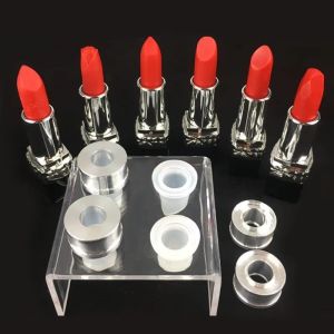 4 Cavities Lipstick DIY Mold 12.1mm Simple Design DIY Makeup Cosmetics Lipstick Mould Silicone Lipstick Mold Making Tool