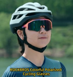 ROCKBROS Bicycle Polarized Glasses Colorful Riding Sunglasses High Toughness Lightweight MTB Cycling Shades for Men and Women Bike Accessorries