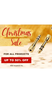 Buy 1 Take 1 Gold Plated Basics Guitar and Mic Adapter Male to Female audio Stereo Headphone Adapter
