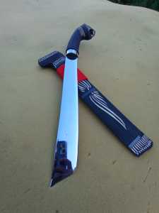 golok motif macan multifungsi 30 cm