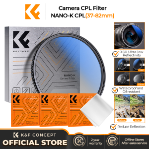 K&F CONCEPT NANO-K CPL Lens Filter Digital Camera Lens Filter is Scratch-resistant and Waterproof Comes with 3 Cleaning Cloths