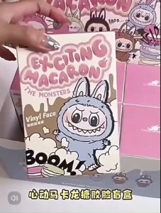 Labubu Macaron กล่องสุ่ม มาการอง พวงกุญแจ ลุ้นซีเครท แบบจุ่ม (งานเทียบแท้) พร้อมส่งที่ไทย