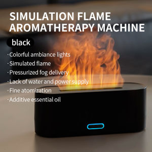 160ml Flame Diffuser Humidifier 7 Colors Light Changing Essential Oil Diffusers Aromatherapy Diffusers for Home Office Bedroom