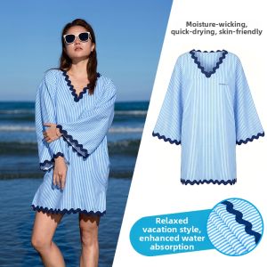 AQUAPLAY | Quick Drying Sun Protection Towel Beach Poncho