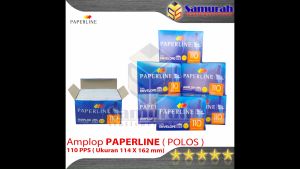 Amplop Kertas Putih Polos Paperline 110 pps isi 100 ( 114 x 162 mm ) 80 gsm Sedang