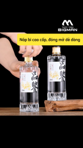 Chai Hibiki nhỏ nắp bi đáy núi dung tích 500ml cao cấp tặng tem kèm theo chai M89 - Kamglass