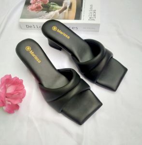 Sandal Wanita /Sandal Heels /Sandal slop busa/ Sandal Wanita cantik/ Sandal Hak Tahu 5 Cm JN09 Terbaru 2023 !!!!