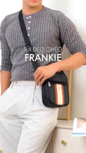 [Mua 3 giảm 10%] Leonardo Túi Đeo Chéo Nam Frankie Dáng Đứng Da Microfiber Cao Cấp Phối Màu Thời Thượng Kháng Nước Chống Bong Tróc