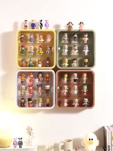 HOL Popmart Storage Acrylic Display Case Boxes Stackable Toy Organizer Dustproof Box