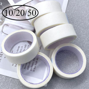 10/20/50Rolls Eyelash Tape Wholesale 4.5M Eyelash Extension Paper Tape Breathable Non-woven Cloth Adhesive Patches Under Eye Pad