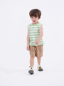 CICIIBEAR | Striped Casual Childrens Vest Set