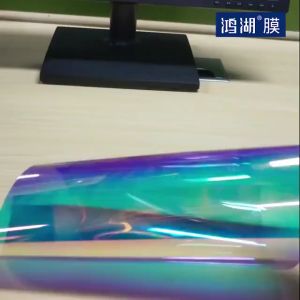 【Value Bundle】 Decorative Iridescent Window Film Self Adhesive Glass Film Chameleon for Home Decal DIY car Window Sticker