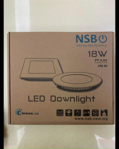 NSB LED 18W Recessed Downlight - Round -- 3000K - WARM WHITE