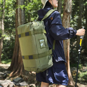 Chiến Thuật Ba lô leo núi khô ướt rèn luyện tập gym Túi thể thao ngoài trời Vai hành lý lớn Cuối Tuần Đi Bộ Đường Dài Túi Xách Người Đàn Ông Túi du lịch Với Giày Túi