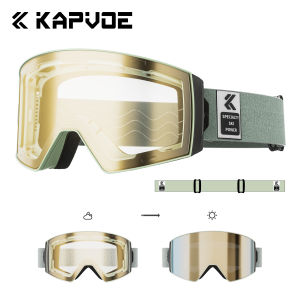 kapvoe | Kính Trượt Tuyết Đổi Màu Kapvoe Chống Tia UV400 Chống Mờ Dành Cho Nam Nữ Tương Thích Với Hầu Hết Các Loại Mũ Bảo Hiểm.