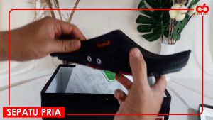 CBR SIX Sepatu Bustong Pria Kulit Sapi HJD 819 - Warna Hitam - Ukuran 38-43 - Panjang Insole - Perawatan Mudah