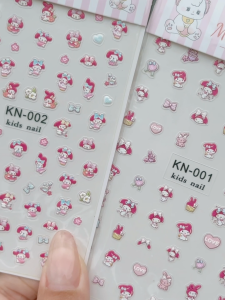 My Melody Nail Stickers for Kids | Cute Cartoon Design | 卡通可爱儿童美甲贴纸 | Safe for Children | 1 Sheet