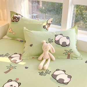 Pure Cotton Pillowcases Mens Style Double Size 48x74cm King Size Pillow Covers Breathable Bedding Accessories Twin Pack