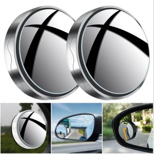 Car Blind Spot Mirrors Small Round Wide Angle Rearview Auxiliary Glass Universal for SUV Sedan Truck Safety Driving